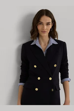 Ralph Lauren Blazer coupe croisée en crêpe de laine