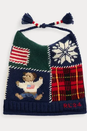Ralph Lauren Bonnet patchwork à pampilles Polo Bear