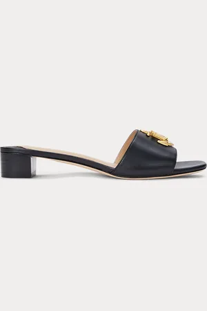 Ralph Lauren Sandales Fay à logo ancre en cuir nappa