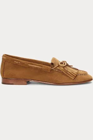 Ralph Lauren Mocassins en daim à bordure frangée