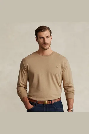 Ralph Lauren Grandes Tailles - T-shirt à manches longues en coton doux