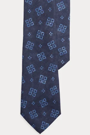 Ralph Lauren Cravate à motif géométrique en lin