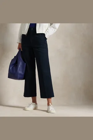 Ralph Lauren Pantalon 7/8 en sergé à jambe large