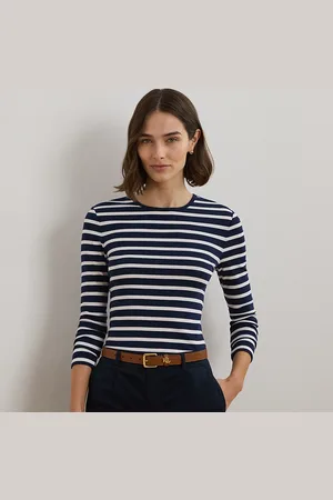 Ralph Lauren T-shirt rayé à manches longues en coton