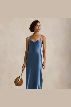 Ralph Lauren Robe nuisette mi-longue en satin