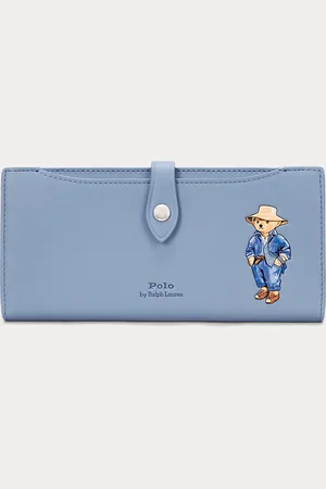 Ralph Lauren Portefeuille Polo Bear à pression cuir
