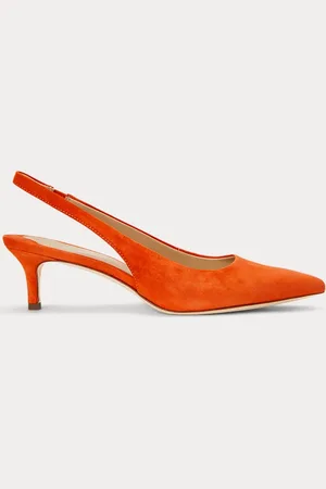Ralph Lauren Escarpins Lolah II bride arrière en daim