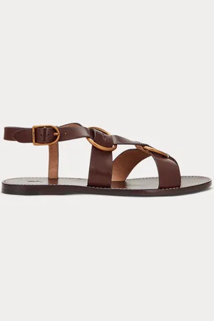 Ralph Lauren Sandales en cuir à double anneau en O