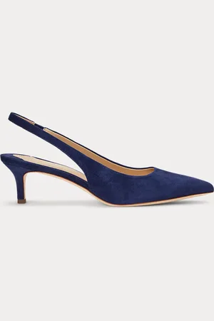 Ralph Lauren Escarpins Lolah II bride arrière en daim