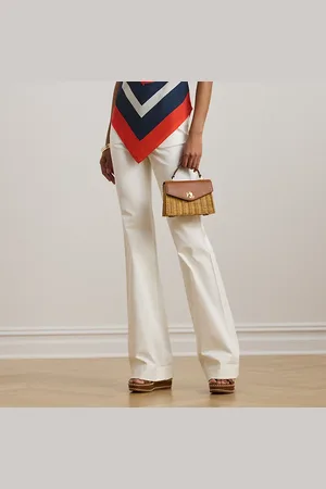 Ralph Lauren Pantalon large en toile de coton stretch
