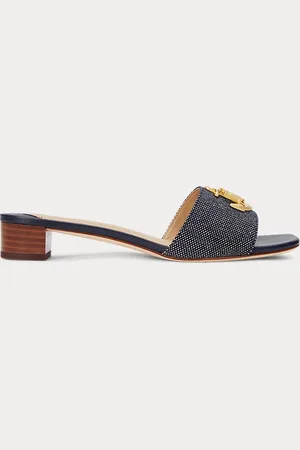 Ralph Lauren Sandales Fay logo ancre en toile teinte
