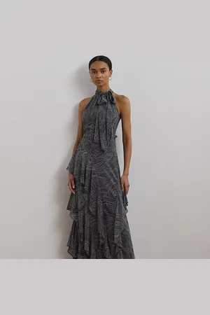 Ralph Lauren Robe gitane ceinturée à motif georgette