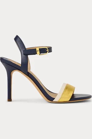 Ralph Lauren Sandales Gwen color-block en cuir nappa