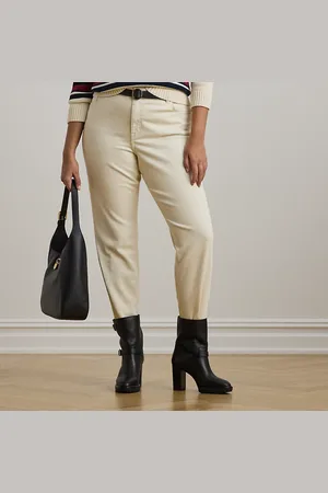 Ralph Lauren Grandes Tailles - Jean droit 7/8 taille haute