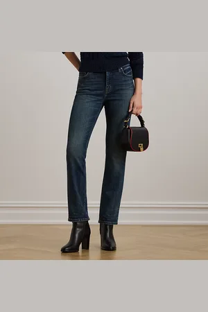 Ralph Lauren Jean droit 7/8 taille haute