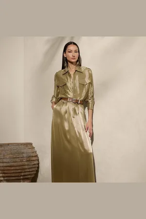 Ralph Lauren Maxi jupe Demetrius en satin métallisé