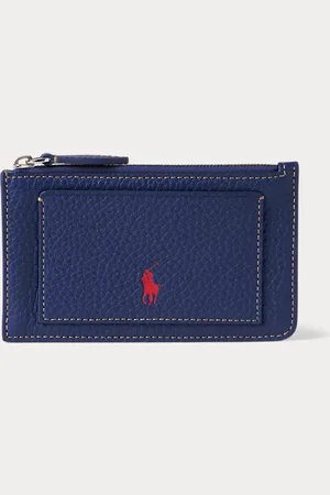 Ralph Lauren Porte-cartes Polo Play zippé en cuir