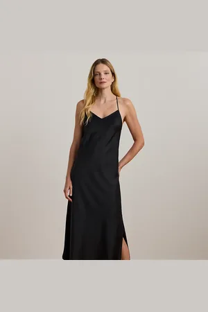 Ralph Lauren Chemise de nuit sans manches en satin