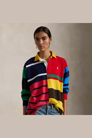Ralph Lauren Chemise de rugby rayée patchwork jersey