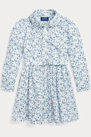 Ralph Lauren Robe-chemise en coton Oxford fleuri