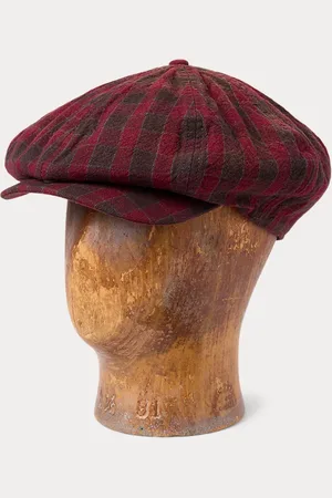 Ralph Lauren Casquette newsboy tissée à carreaux