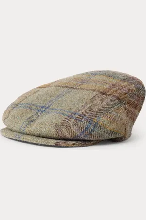 Ralph Lauren Casquette plate écossaise sergé de laine