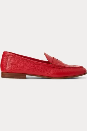 Ralph Lauren Mocassins penny loafer en cuir chagrin