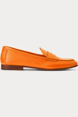 Ralph Lauren Mocassins penny loafer en cuir chagrin