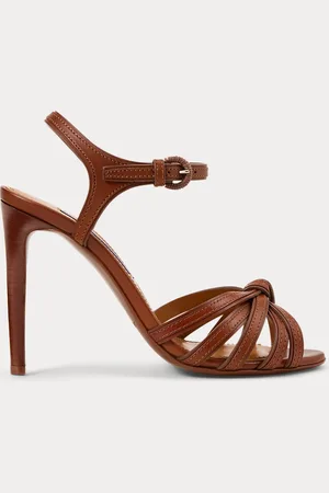 Ralph Lauren Sandales Kieran en vachette tannée 10 cm