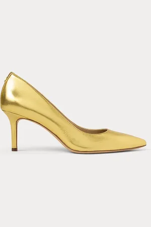 Ralph Lauren Escarpins Lanette cuir nappa métallisé