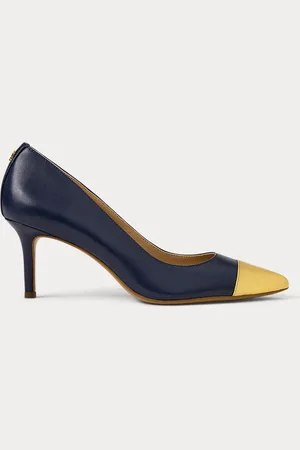 Ralph Lauren Escarpins Lanette en cuir nappa bicolore