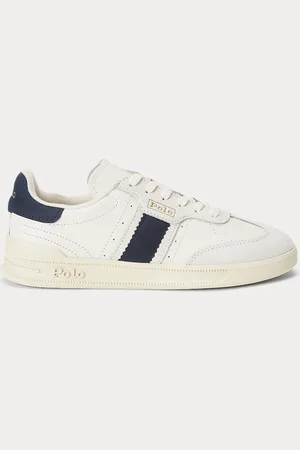 Ralph Lauren Baskets Heritage Aera en cuir et daim