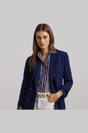 Ralph Lauren Blazer croisé en sergé milleraies