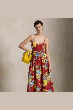 Ralph Lauren Robe fleurie tropicale popeline coton