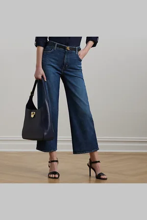 Ralph Lauren Jean 7/8 jambe large taille haute