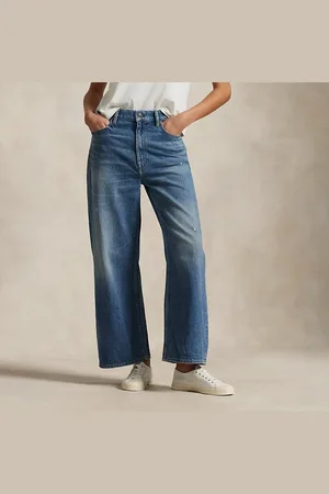 Ralph Lauren Jean 7/8 taille haute à jambe large
