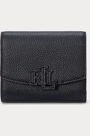 Ralph Lauren Petit portefeuille rabat Cameryn grainé