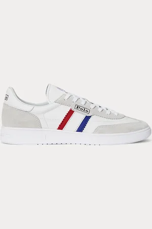Ralph Lauren Baskets Bedford à pans en daim