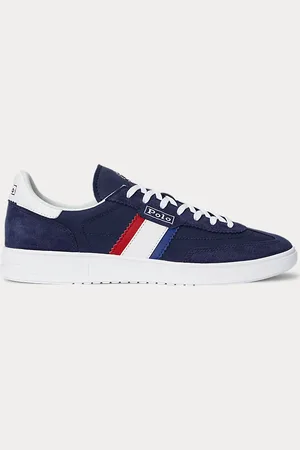 Ralph Lauren Baskets Bedford à pans en daim