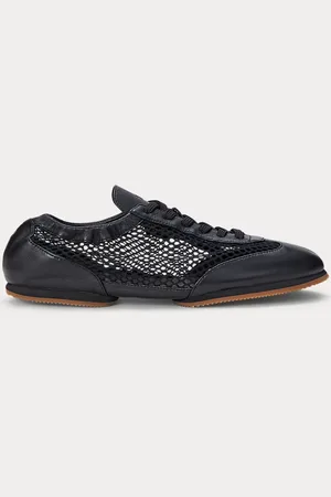 Ralph Lauren Les baskets Ballerina poney cuir filet