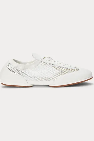 Ralph Lauren Les baskets Ballerina poney cuir filet