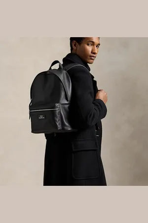 Ralph Lauren Sac à dos en cuir lisse