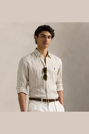 Ralph Lauren Chemise rayée Custom Fit en lin