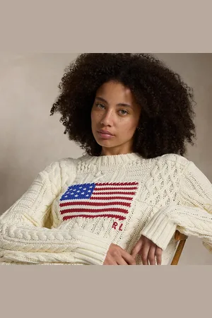 Ralph Lauren Pull à drapeau en tricot d