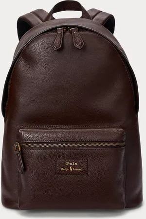 Ralph Lauren Sac à dos en cuir chagrin