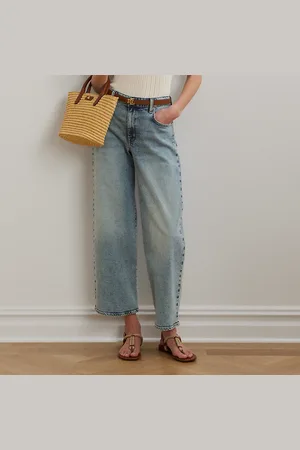 Ralph Lauren Jean 7/8 jambe large taille haute