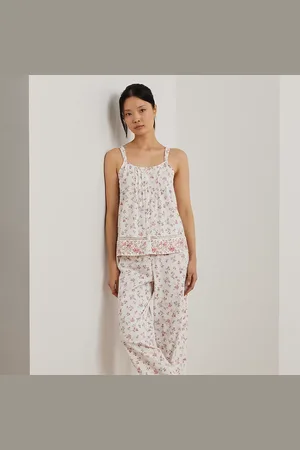 Ralph Lauren Pyjama fleuri avec dentelle