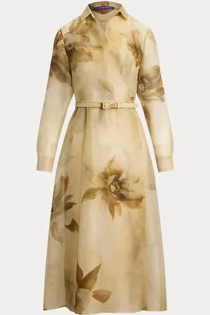 Ralph Lauren Robe Aniyah fleurie en gaze de soie