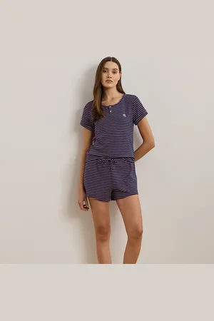 Ralph Lauren Pyjama boxer rayé à col tunisien