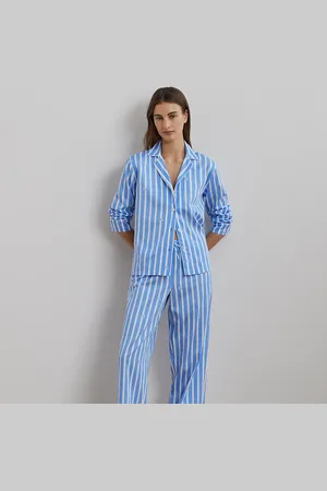 Ralph Lauren Pyjama rayé à logo en satinette
